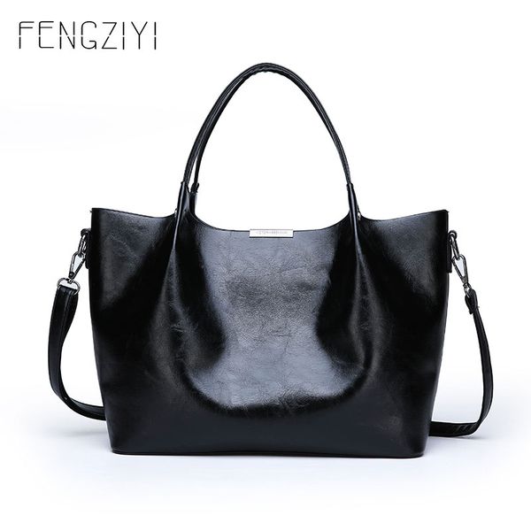 

2020 new bag women's bag pu large capacity tote fashion handbag simple shoulder solid color crossbody