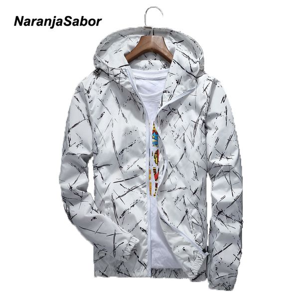 

naranjasabor 2017 spring autumn mens hoodies casual jacket waterproof men's brand clothing men's windbreaker coat male outwear, Black;brown