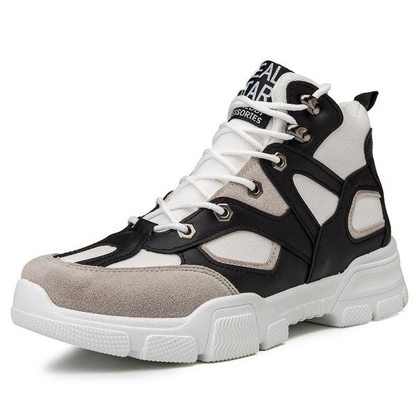 

2019 autumn and winter new men's leather boots fashion trend retro tooling boots outdoor hiking boots single shoes size 39-44