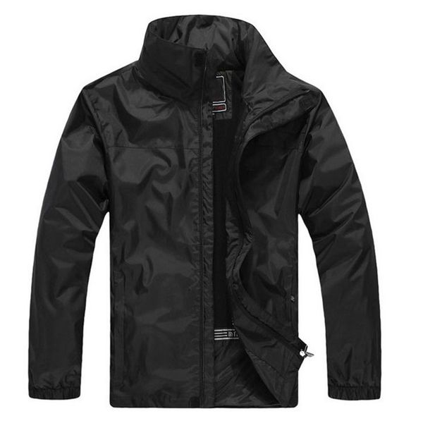 

mens jacket spring autumn windbreaker hoodie zipper fashion hooded jackets coat outdoor sport face plus size m-5xl wholesale, Black;brown