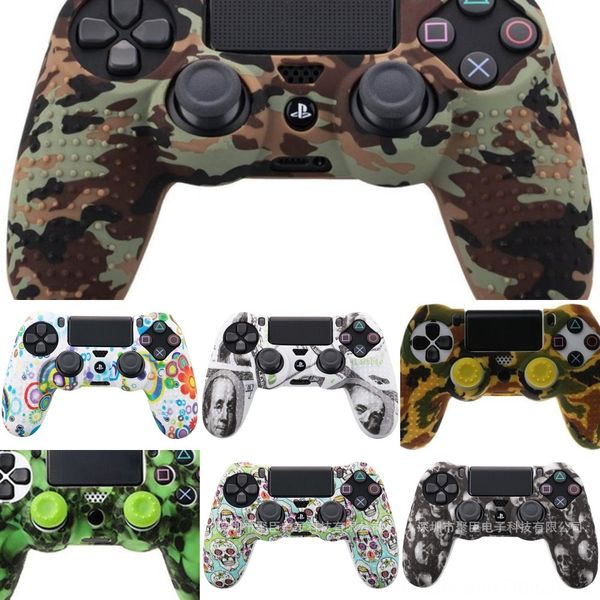 

rjpct new protective silicone cover case anti-slip protection for playstation4 ps4 controller handle