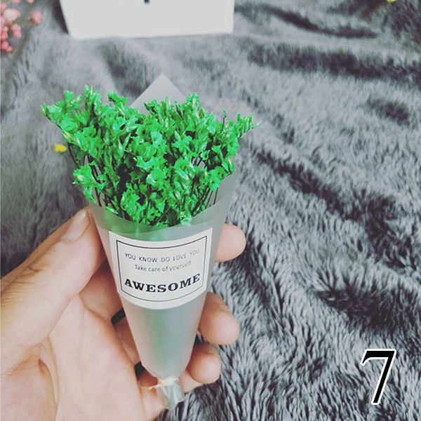 

мини сушеный букет ручной работы цветок лаванды искусственный незабудка букет для фото реквизит домашнего декора