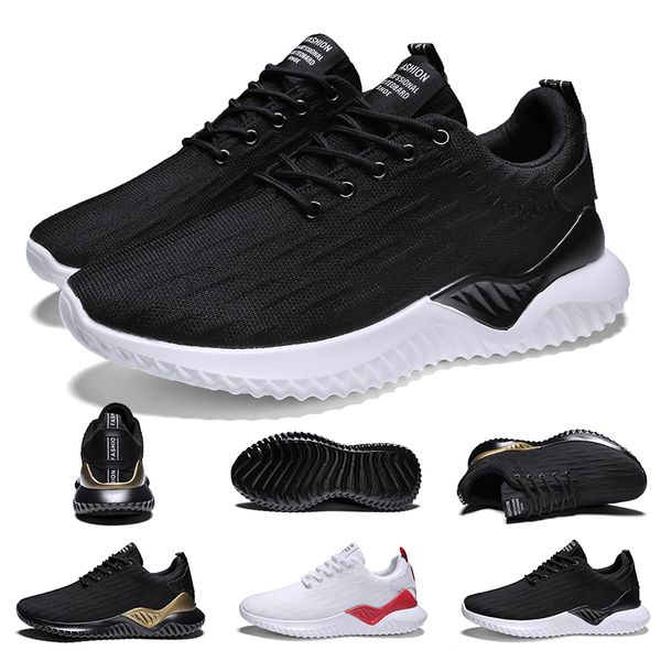 

designer trainers womens mens running shoes triple black white gold breathalbe jogging walking runners sports sneakers 39-44 made in china, White;red