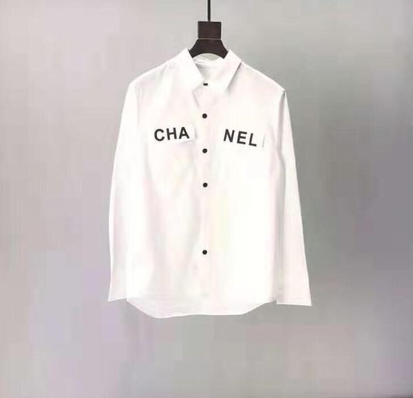 

19fw luxurious brand design chan shirt long sleeve fashion pocket breathable men and women casual outdoor shirt, Gray;blue