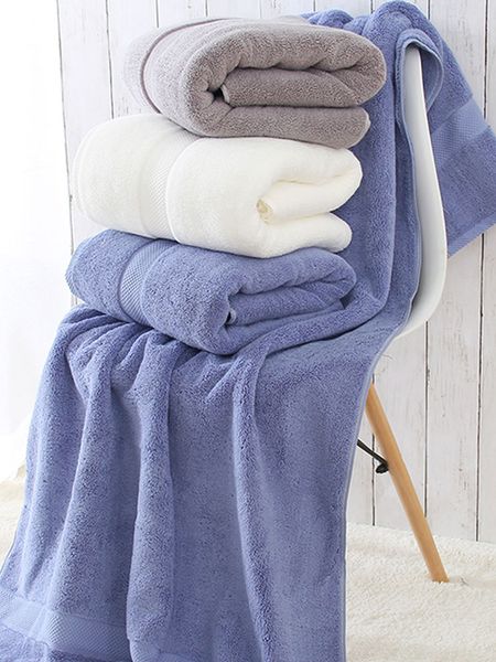 

absorbent microfiber hair bath towels adults towel body solid quick dry toallas toalha de banho household products jj60mj