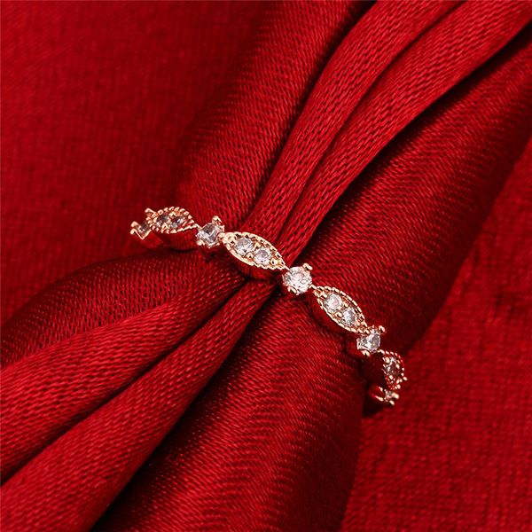 

mori small fresh ring diamond day popular temperament concise ring woman, Silver