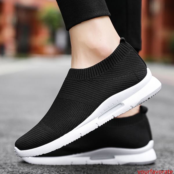 

causal shoes all white black comfortable designer shoes black white fly outdoor jogging walking sneakers sports shoes size 39-44