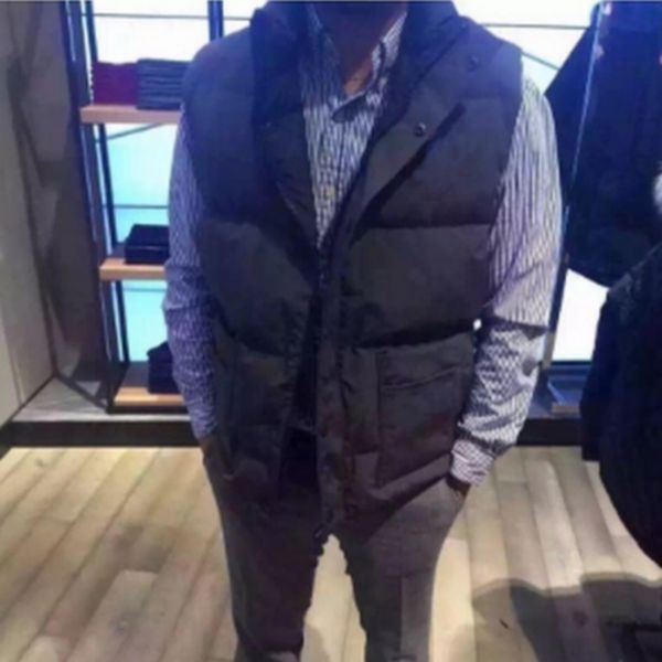 

winter vests men stand collar unction warm outdoor coat big pockets single breasted outdoor male vest, Black;white