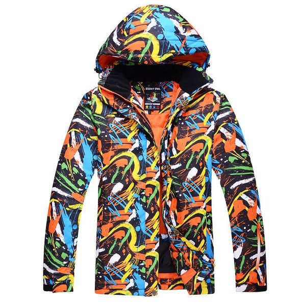 

brand man ski jacket waterproof jacket windproof snowboard jacket camping and hiking for men in winter sport size s-xl, Black;brown