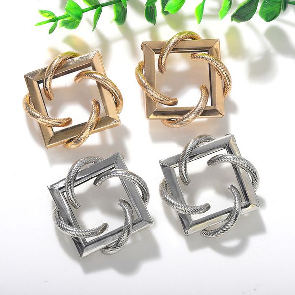 

trendy punk golden irregular geometric statement metal stud earrings for women girl 2020 new exaggerated modern jewelry gift, Golden;silver