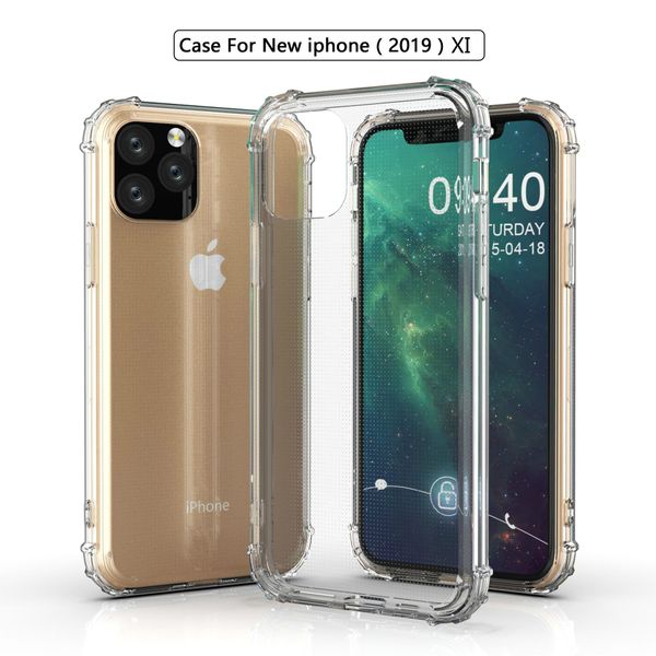 

phone case for iphone11 2019 transparent anti-fall scratch iphone 11 pro max mobile phone case
