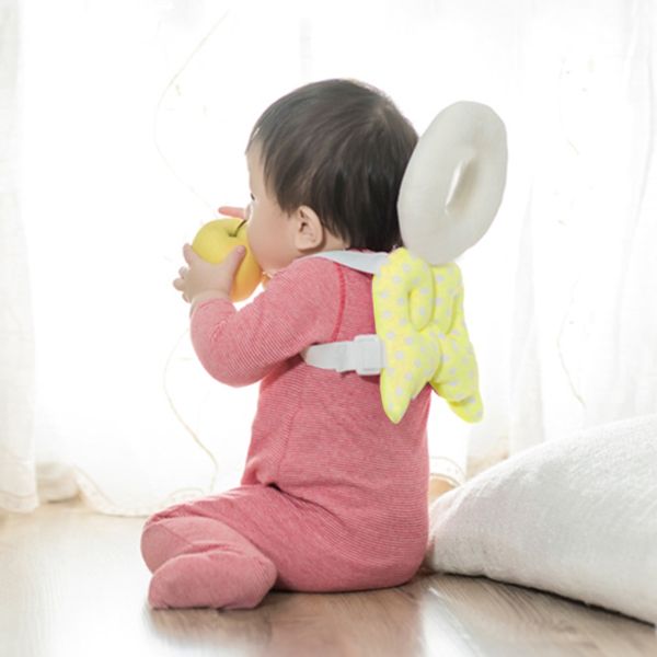 

baby head protection pad toddler headrest pillow baby neck cute wings nursing drop resistance cushion pillow case