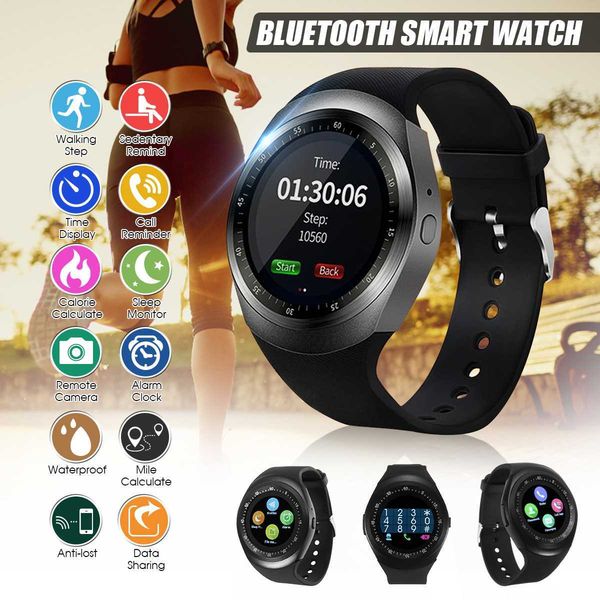 

bluetooth smartwatch watch touch mobile phone usb mp3 sim card sport bracelet waterproof smart watch, Slivery;brown