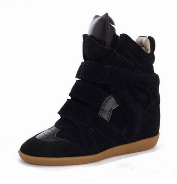 

Женские Скрытые Каблуки Клин Кроссовки Экстремальные Высокие Каблуки Обувь Смеш