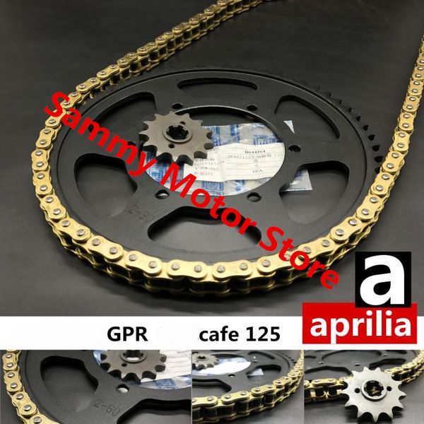 

aprilia gpr125 150 cafe125 apr125 136 links motorcycle roller chain with 60t 13t front rear sprockets