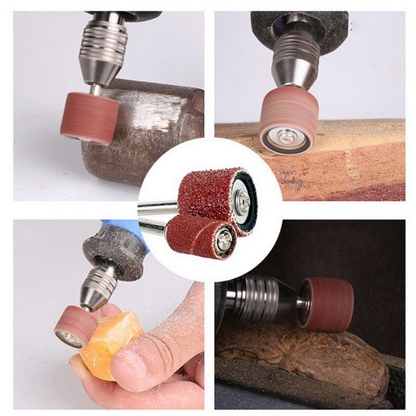 

51 pieces of sandpaper ring grinding head suit grinding polishing emery cloth wheel head metal olive wood carving fine