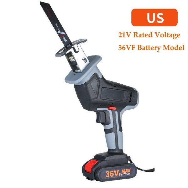 

portable electric reciprocating saw wood cutter 36v cordless li-ion variable speed chainsaw for wood metal cutting