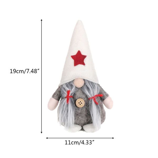 

с рождеством христовым звезда шляпа шведский санта-гном плюшевые куклы украшения ручной работы игрушки дома отдыха украшения партии 634e