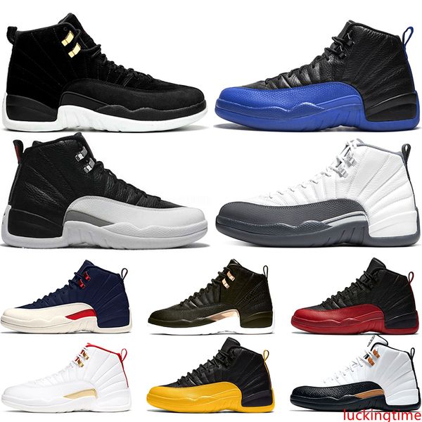 

reverse taxi black fiba men baskaetball shoes 12 12s dark grey game royal flu game designer mens sneakers sports size 40-47