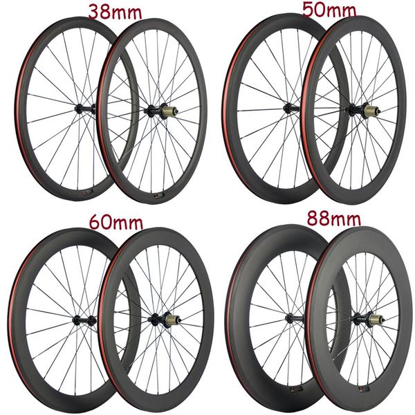 

38/50/60/88mm basalt brake surface wheels carbon road bike wheelset with r13 hub 25mm wheels