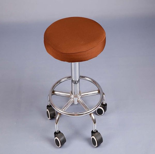

meijuner chair cover solid color round chair case spandex kitchen dining room removable dustproof cover case decorative