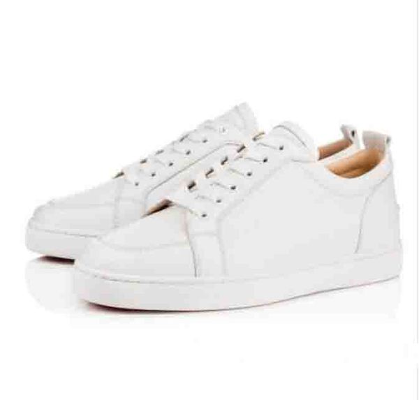 

spring/summer red sole junior shoes rantulow sneakers flat women men red bottom skateboarding designer walking shoes footwear lll, Black