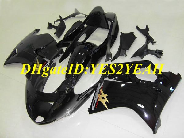 Spritzguss-Verkleidungsset für Honda CBR1100XX Verkleidungen CBR 1100XX 1997 1998 1999 2000 2001 2002 2003 ABS Schwarz glänzend Karosserie + Geschenke AA20