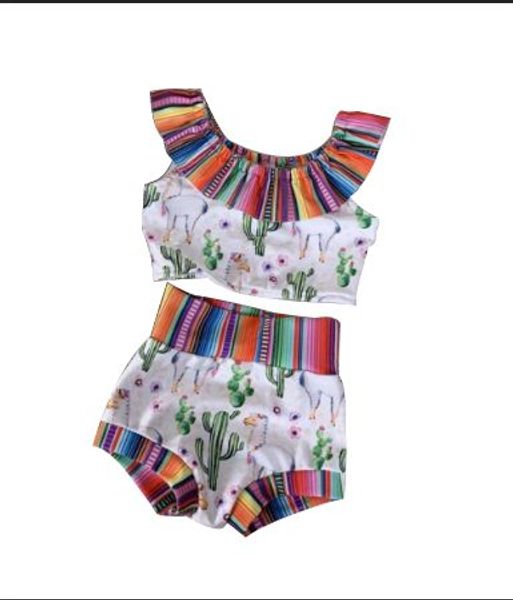 

летние девушки купальник лепесток шеи цветочный принт две штуки костюмы, Red;yellow