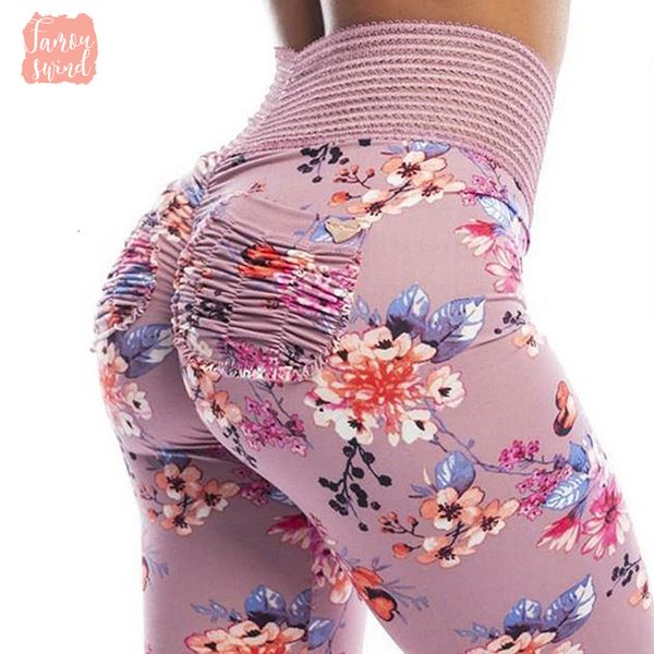 

leggings elastic lace splicing waist hips women print pocket workout clothes push up fitness female 2019 slim pants leggins, Black