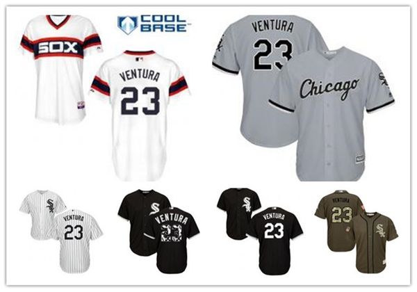 

custom chicago chicagowhite sox 23 robin ventura baseball jersey white sox baseball wear men women youth jerseys, Blue;black