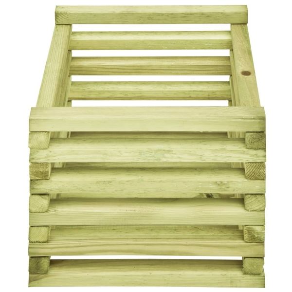 

planter 40x40x35 cm impregnated pine wood garden sets