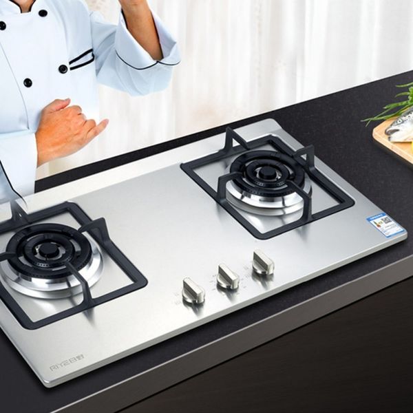 

2pcs silver metal gas cooker knobs adapters oven switch gas stove switch knobs kitchen surface control locks kitchenware parts other kitchen