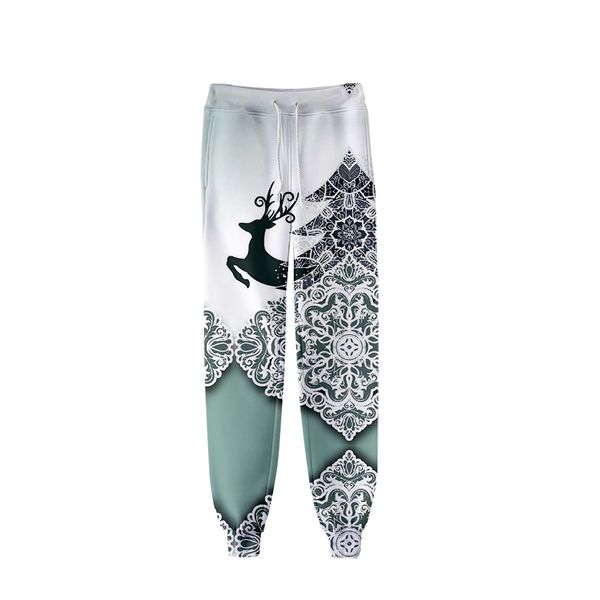 

men's pants christmas 3d printed jogger women/men fashion streetwear long 2021 trendy sweatpants, Black