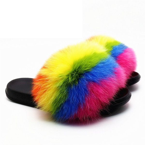

Fox hair lipper 2019 ummer furry rainbow multicolor lipper fa hion 100 real fox fur luxury lide large ize 36 45