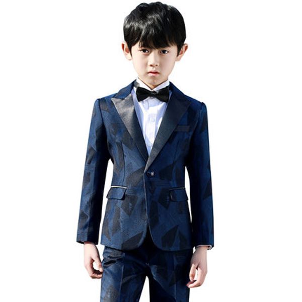 

весна baby boys костюм формальный жакет корейский стиль мальчик костюмы свадьба дети блейзер костюм 3 шт. твердые одной кнопкой одежда z933, Black