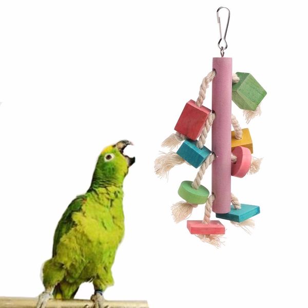 

pets bird bite to climb chew swing cage toys parrot