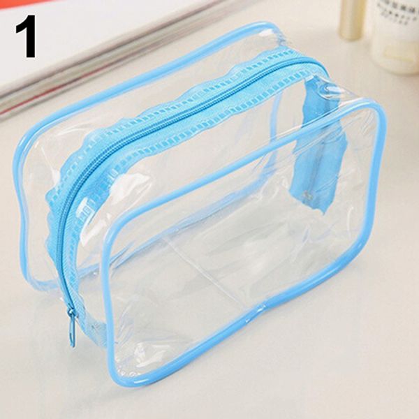 

clear transparent pvc travel cosmetic make up toiletry bag zipper pouch