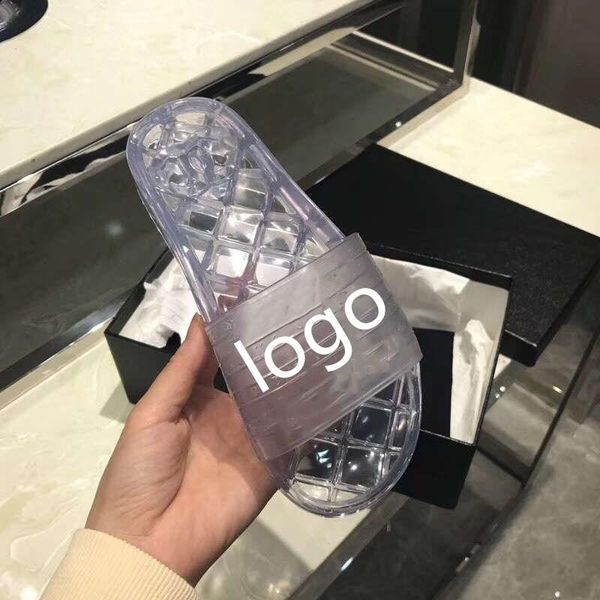 

Late t 19 women men pvc tran parent lide clear jelly lipper andal for ummer beach vacation come with box ize 35 46
