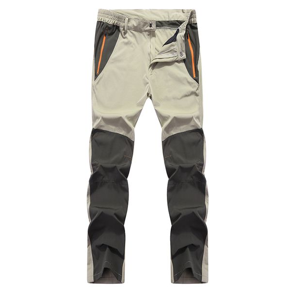

new outdoor breathable quick-drying pantalon men waterproof elastic summer wear-resisting trousers climbing hiking fishing pants, Black;green