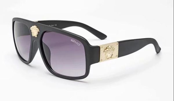 

1pcs classic pilot sunglasses designer brand mens womens sun glasses eyewear gold metal grglass lenses brown cas 1832, White;black