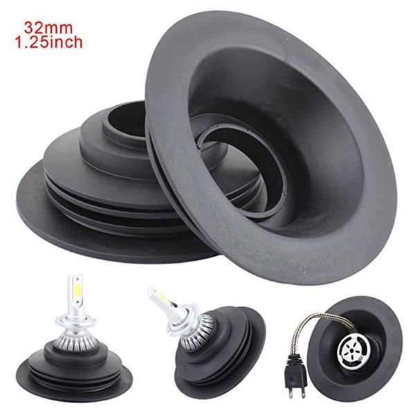 

2pcs/set rubber car motorcycle led headlight bulb protective frame shell waterproof dust cover car high-quality light cover