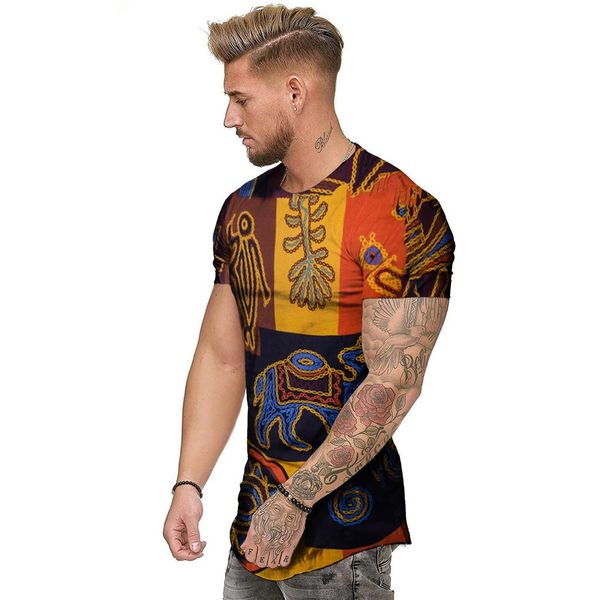 

african comfort men 's t shirts sleeve fashion m-3xl fit streetwear shirts print mens t casual summer short tshirt size o-neck gtpjj, Black