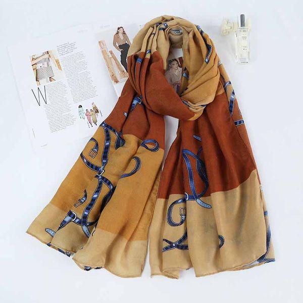 

luxury brand hijab summer women scarves soft long print silk scarves lady shawl and wrap fashion 2019 bandana beach stoles, Blue;gray