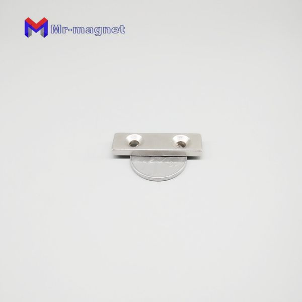 

10pcs 40x10x4mm magnet n35 40mmx 10mmx 4mm with countersunk hole strong powerful permanent block rare earth neodymiummagnets 40104mm 5mm
