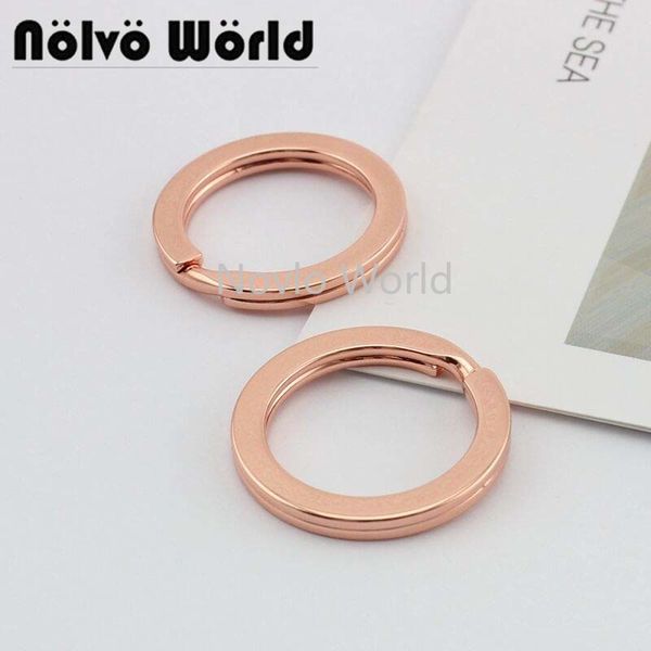 

wholesale 500pcs, inner width 23.3mm rose gold high-grade metal o ring key ring diy hardware accessories, Black