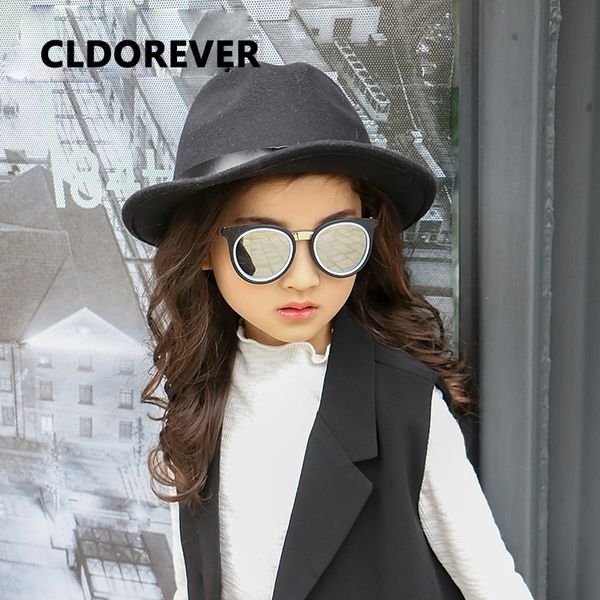 

2018 new round kids sunglasses brand girls boys mirror sun glasses uv400 child cool eyewear children cute sunglass goggles baby, Blue