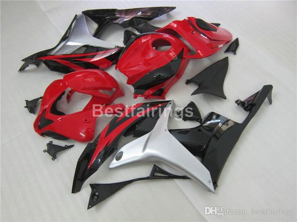 

new injection mold fairing kit for honda cbr600rr 2007 2008 red silver black fairings set cbr 600rr 07 08 ll33
