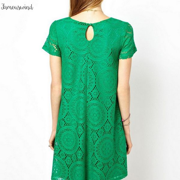 

крупногабаритные лета женщин платье пляж мини моды твердая с коротким рукавом платья robe выдалбливают кружева платье партии vestidos дизайн, Black;gray