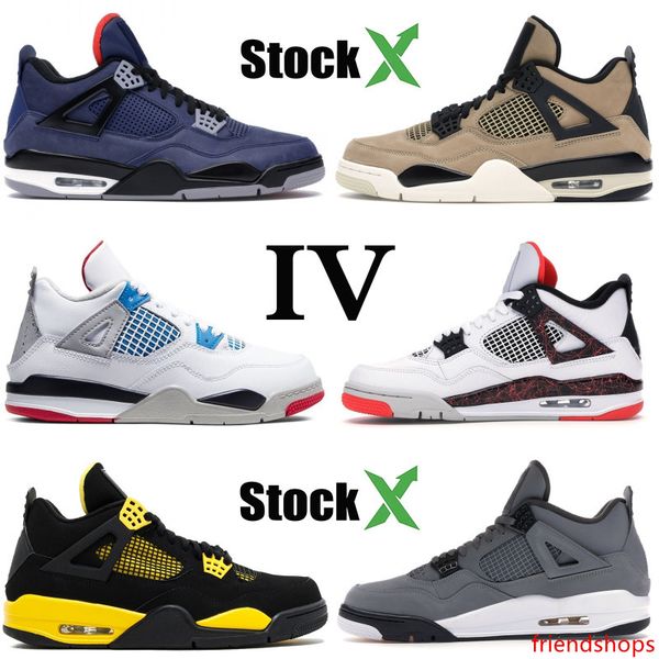 

jumpman 4 4s men basketball shoes 2020 what the black cat thunder winterized loyal blue designer shoes sport sneakers size 7-13