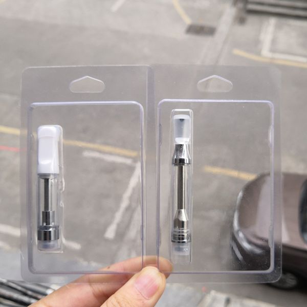 

retail plastic oil vape cartridge packaging blister clamshell for 0.5 1.0ml thick oil cartridges case